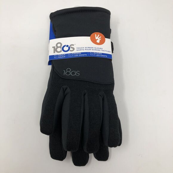 18os Touch Screen Gloves Mens Small Black - Picture 1 of 5